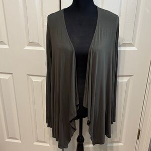Torrid Super Soft Knit Drape Front Plus Cardigan